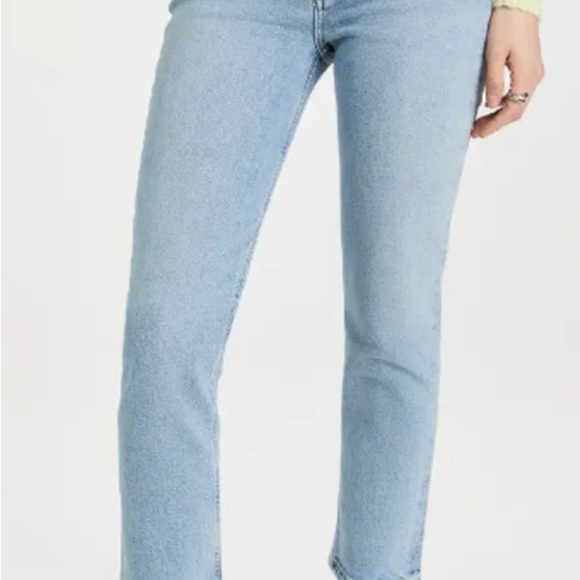 AGOLDE NWT Riley High Rise Straight Crop Denim Jean in Shiver // 31 - Picture 10 of 14